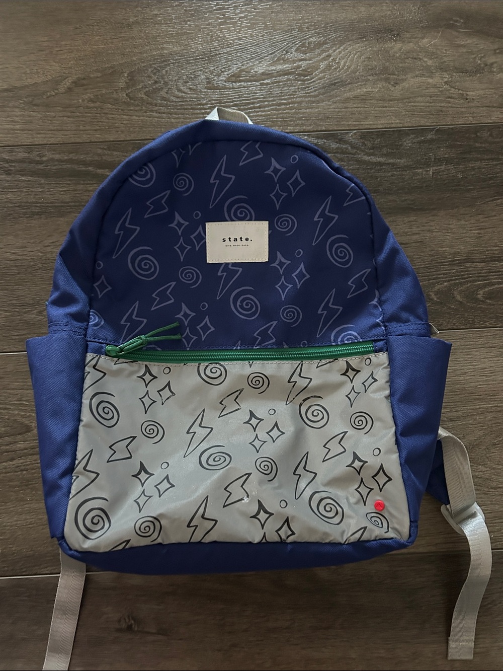 STATE Mini Kane Backpack with Lightning Bolt Patterned Front Pocket